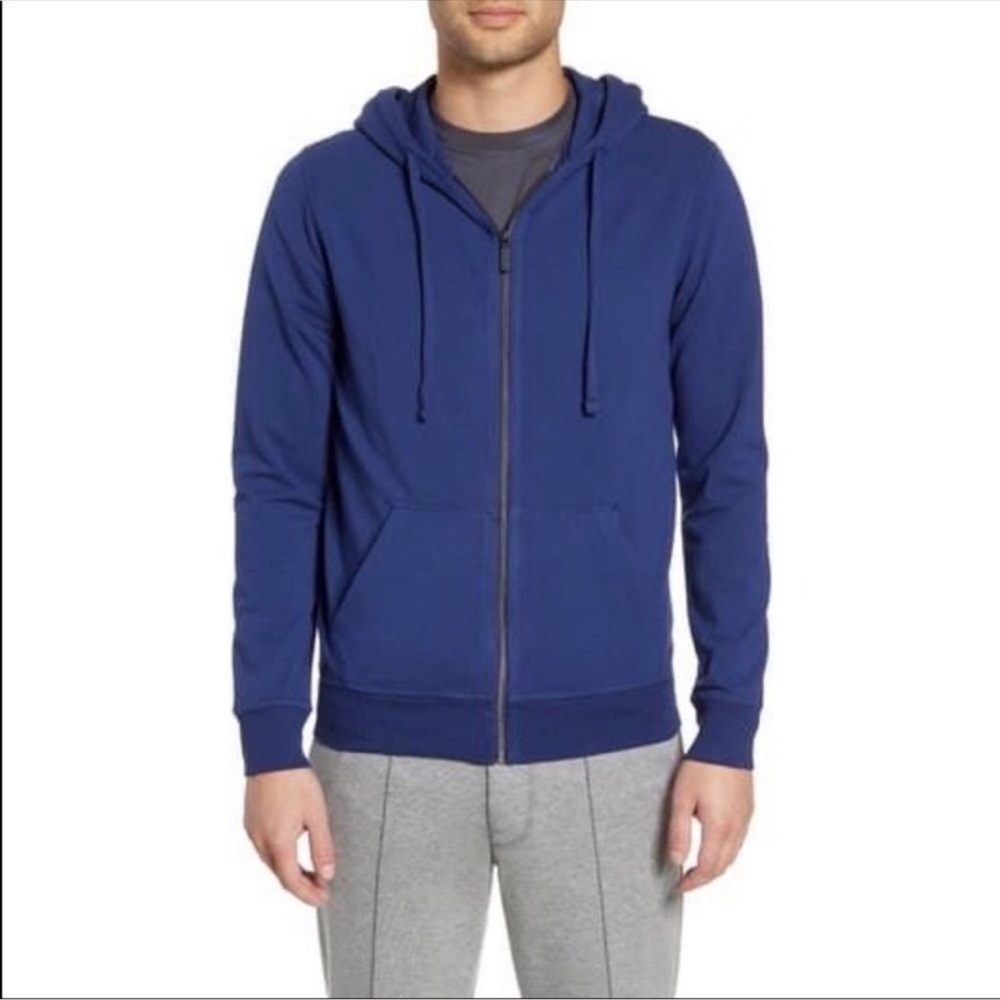 Goodlife Men's Blue Zip-Up Hoodie